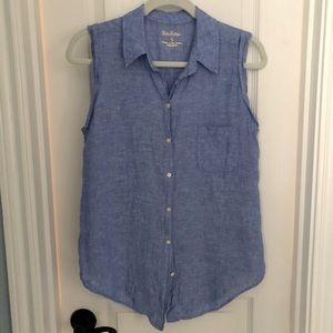 Lilly Pulitzer Breelyn Sleeveless Button down Top
